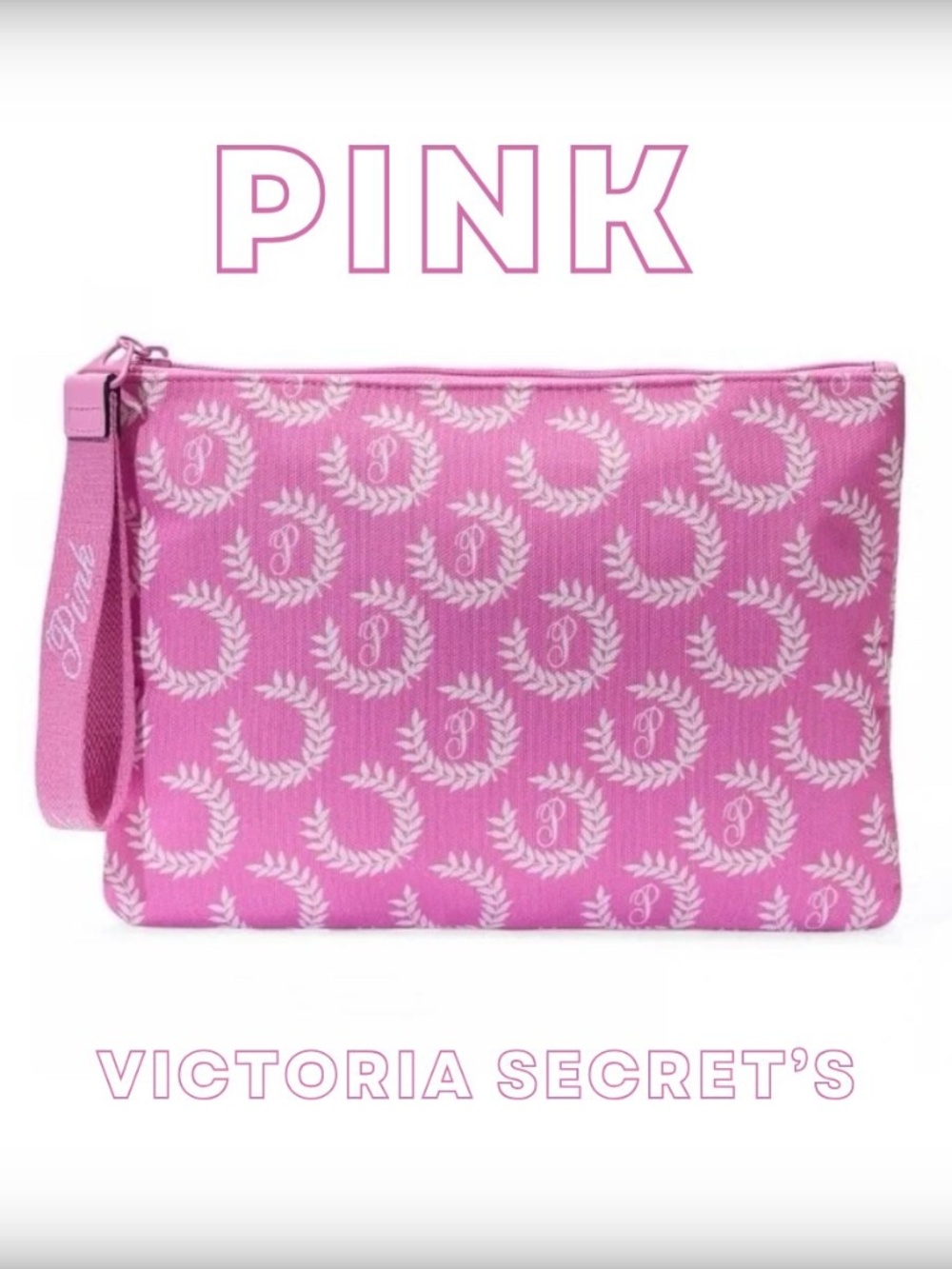 NWT Pink Victoria Secret Cosmetic Zip Pouch